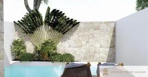 Piscina inversión en Bali